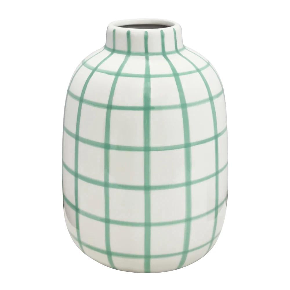J.Elliot Wallace Check Vase (Peppermint) - 17x17x23.5cm by J.Elliot - ISBN: 9326007029891