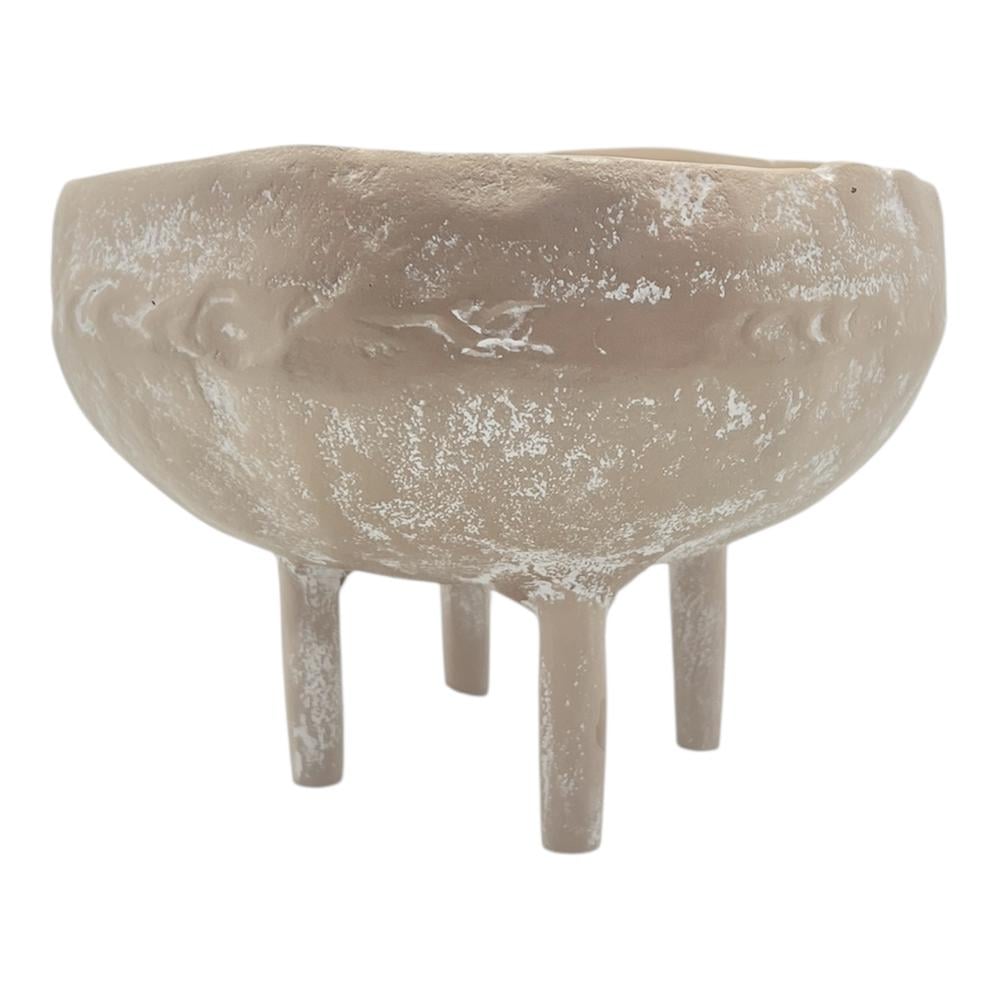 J.Elliot Mara Round Bowl with Legs (Whitewash) - 18x17x13cm by J.Elliot - ISBN: 9326007032327