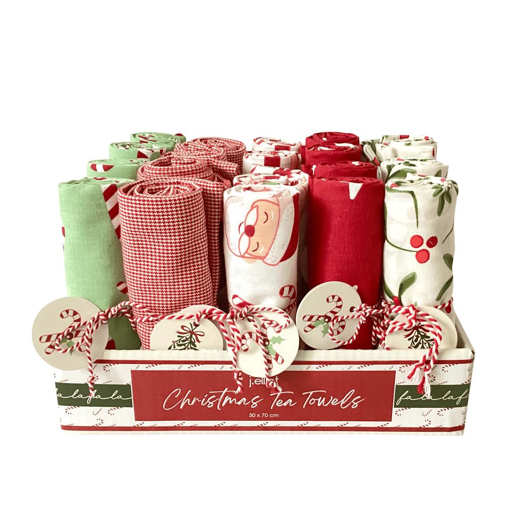 J.Elliot Festive Noel Tea Towel Gift Set, 20 Pack - 50x70x0.3cm by J.Elliot - ISBN: 9326007033522