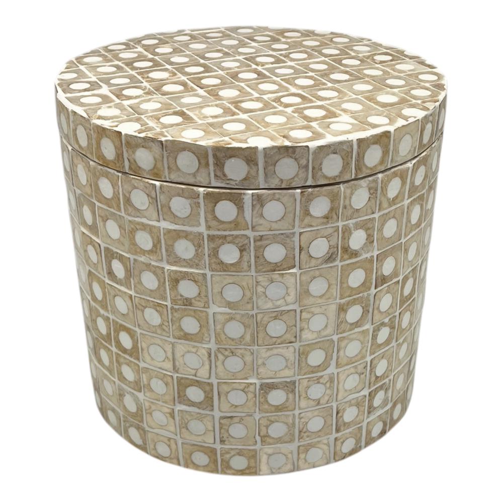 J.Elliot Elodie Pearl Large Circular Box (Natural) - 20x20x18cm by J.Elliot - ISBN: 9326007034451