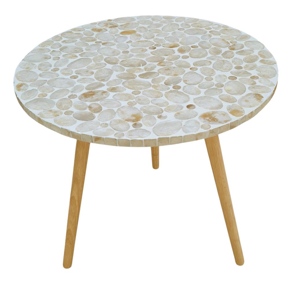 J.Elliot Elodie Pearl Large Side Table (Natural) - 55x55x52cm by J.Elliot - ISBN: 9326007034475