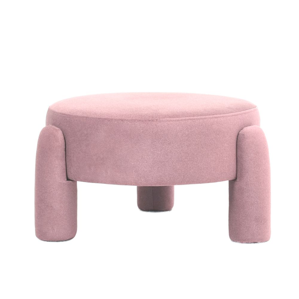 J.Elliot Cresent Velvet Stool (Rich Blush) - 65x65x35cm by J.Elliot - ISBN: 9326007034611