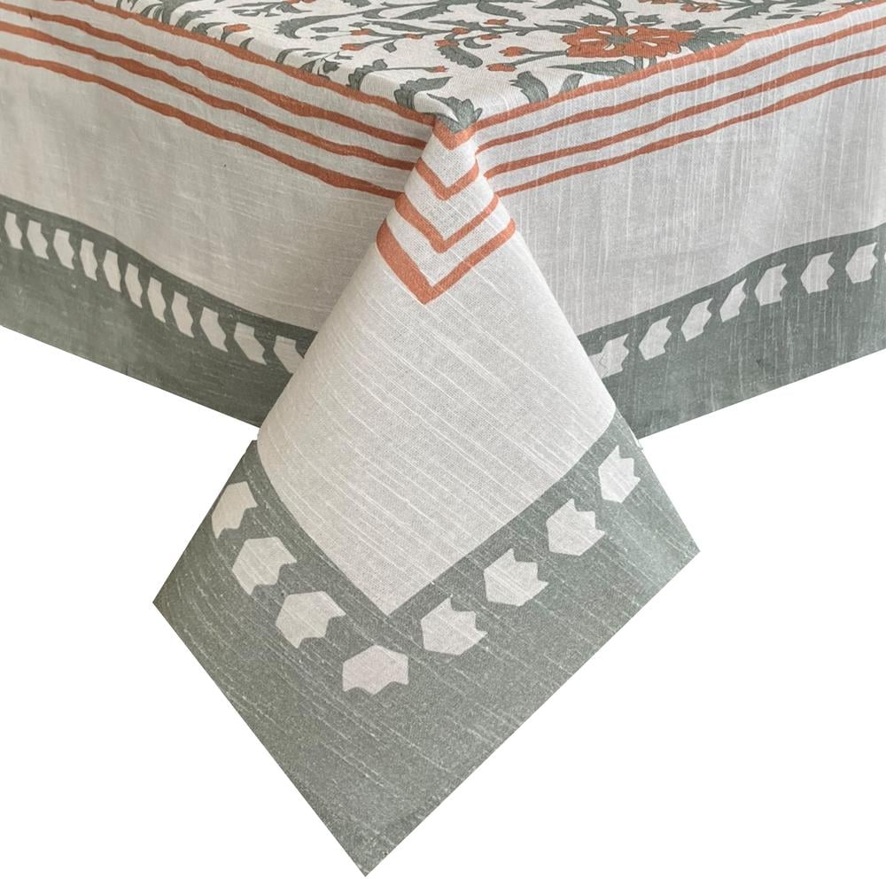J.Elliot Basra Printed Tablecloth (Muted Sage) - 150x270x0.5cm by J.Elliot - ISBN: 9326007034796