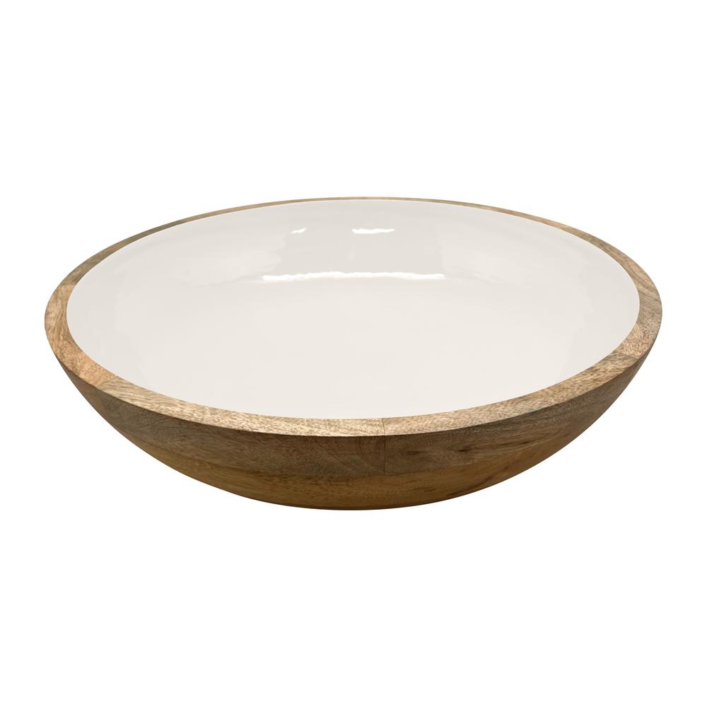 J.Elliot Corinne Salad Bowl (White & Natural) - 40x40x10cm by J.Elliot - ISBN: 9326007035151