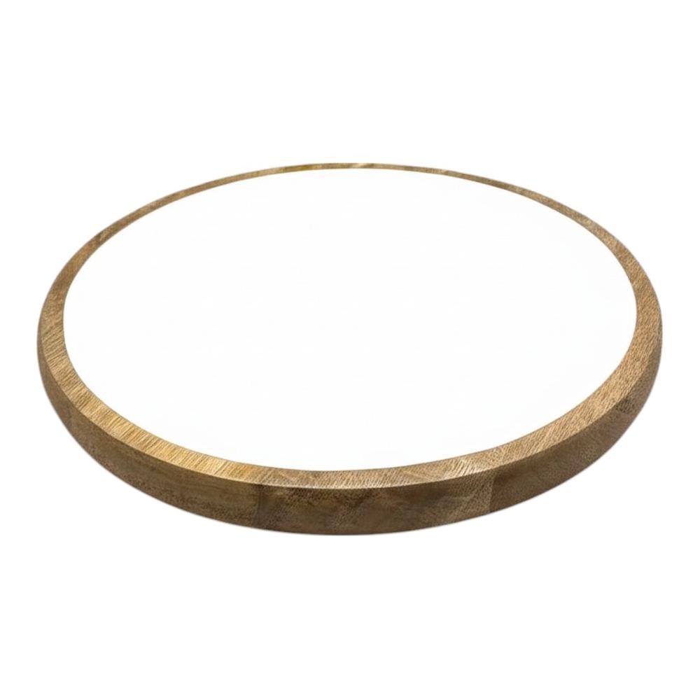 J.Elliot Corinne Circular Tray (White & Natural) - 35x35x3cm by J.Elliot - ISBN: 9326007035175