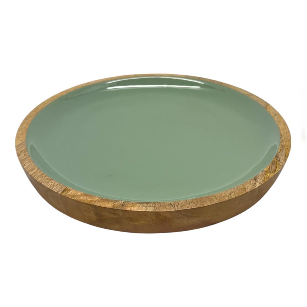 J.Elliot Corinne Round Serving Tray Small (Green & Natural) - 26x26x2cm by J.Elliot - ISBN: 9326007035229