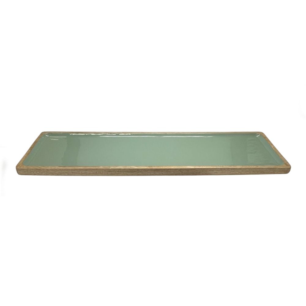 J.Elliot Home Corinne Rectangle Tray (Green & Natural) - 60x18x2.5cm by J.Elliot Home - ISBN: 9326007035236
