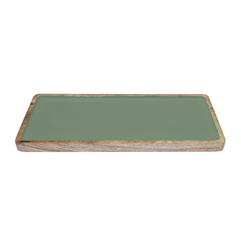 J.Elliot Home Corinne Rectangle Tray (Green & Natural) - 40x18x2.5cm by J.Elliot Home - ISBN: 9326007035243