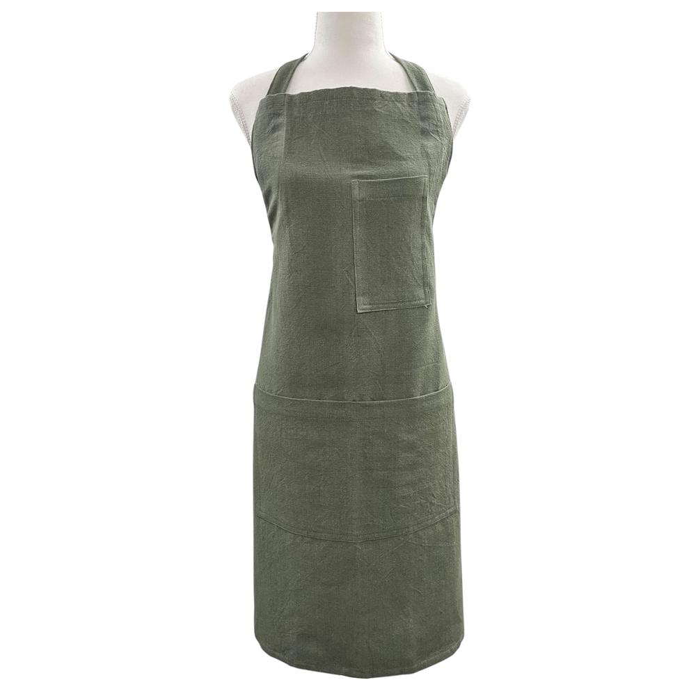J.Elliot Jules Cotton Linen Apron (Olive Green) - 83x68x0.3cm by J.Elliot - ISBN: 9326007036073