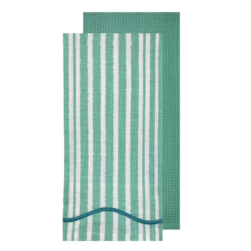 J.Elliot Radiant Weave Tea Towel, 2 Pack (Aqua) - 50x70x2cm by J.Elliot - ISBN: 9326007036769