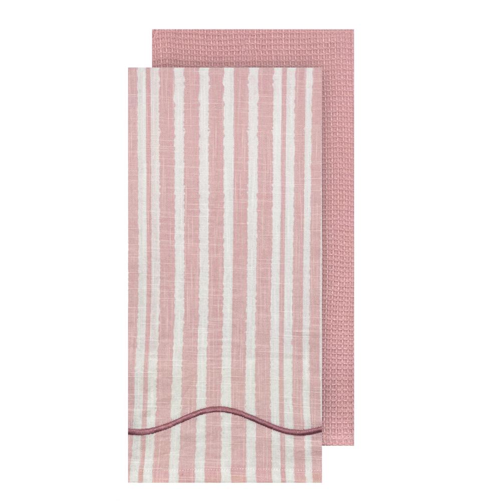 J.Elliot Radiant Weave Tea Towel, 2 Pack (Pink) - 50x70x2cm by J.Elliot - ISBN: 9326007036783