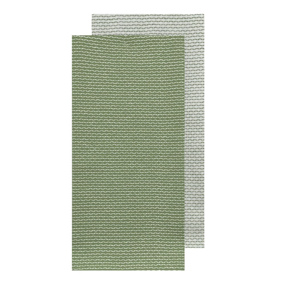 J.Elliot Field & Thread Woven Tea Towel, 2 Pack (Olive) - 50x70x2cm by J.Elliot - ISBN: 9326007036806