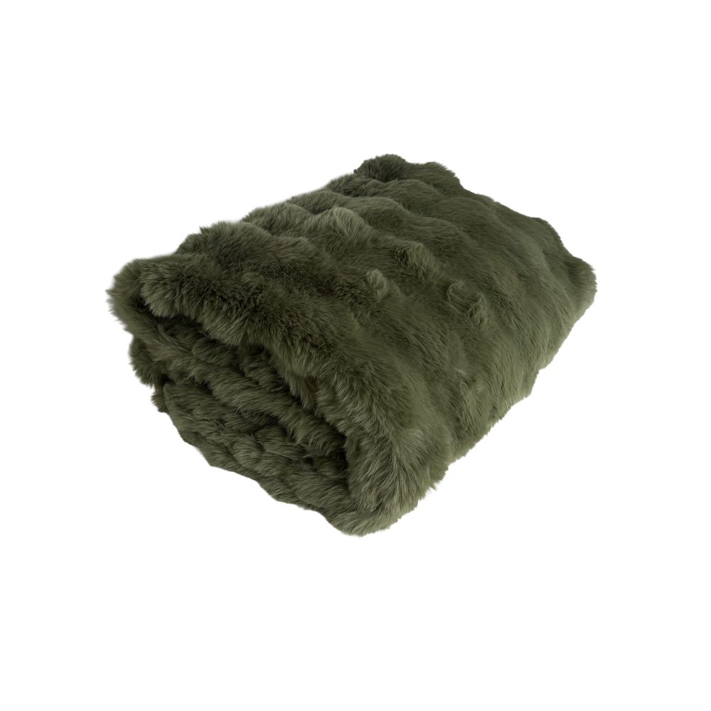 J.Elliot Home Mallow Faux Fur Throw (Forest Green) - 130x180cm by J.Elliot Home - ISBN: 9326007038046