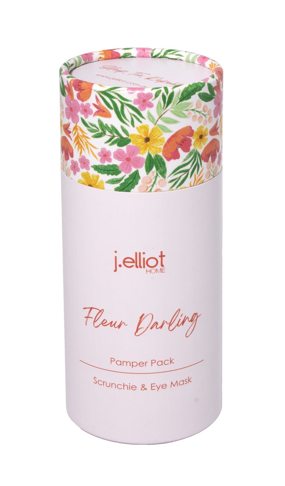 J.Elliot Home Fleur Darling Eyemask and Scrunchie Pamper Pack (Pink & Yellow Floral Multi) by J.Elliot Home - ISBN: 9326007038312