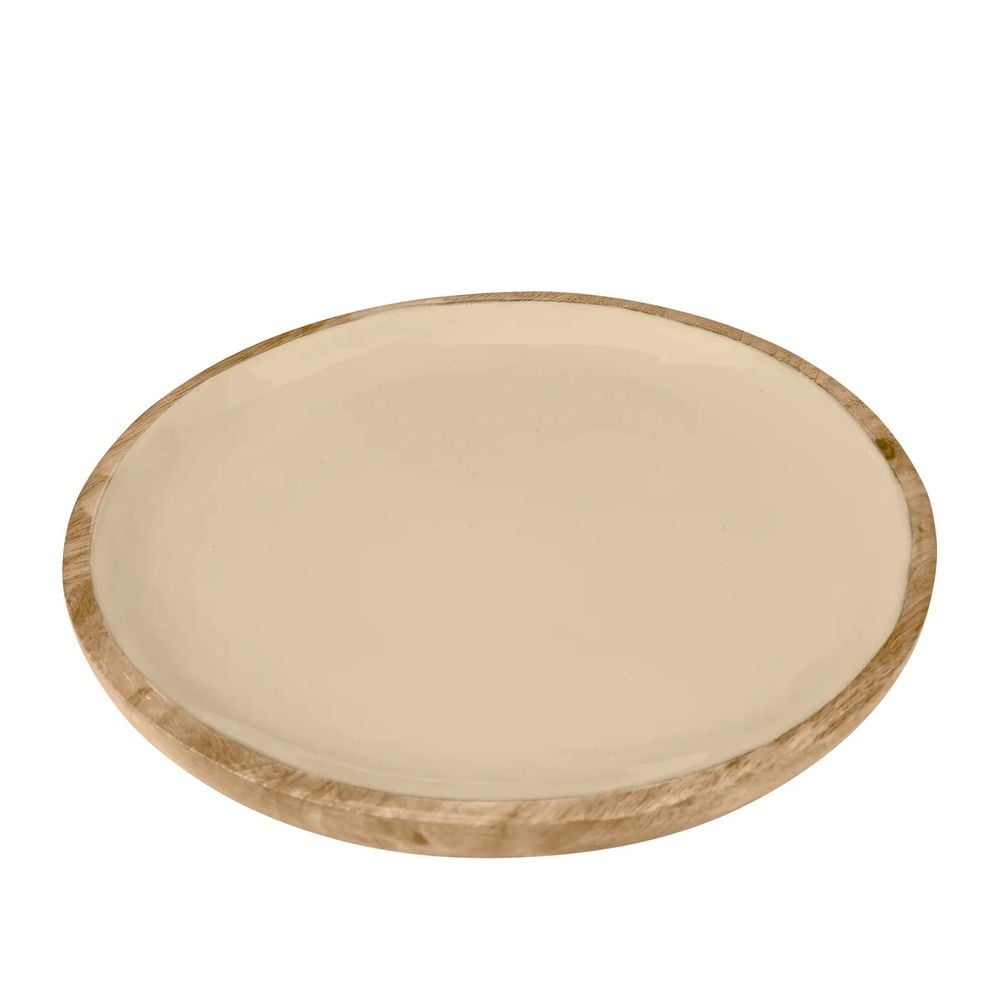 J. Elliot Corinne Round Serving Tray Small (Light Taupe) 26x26x2cm by J. Elliot - ISBN: 9326007038800