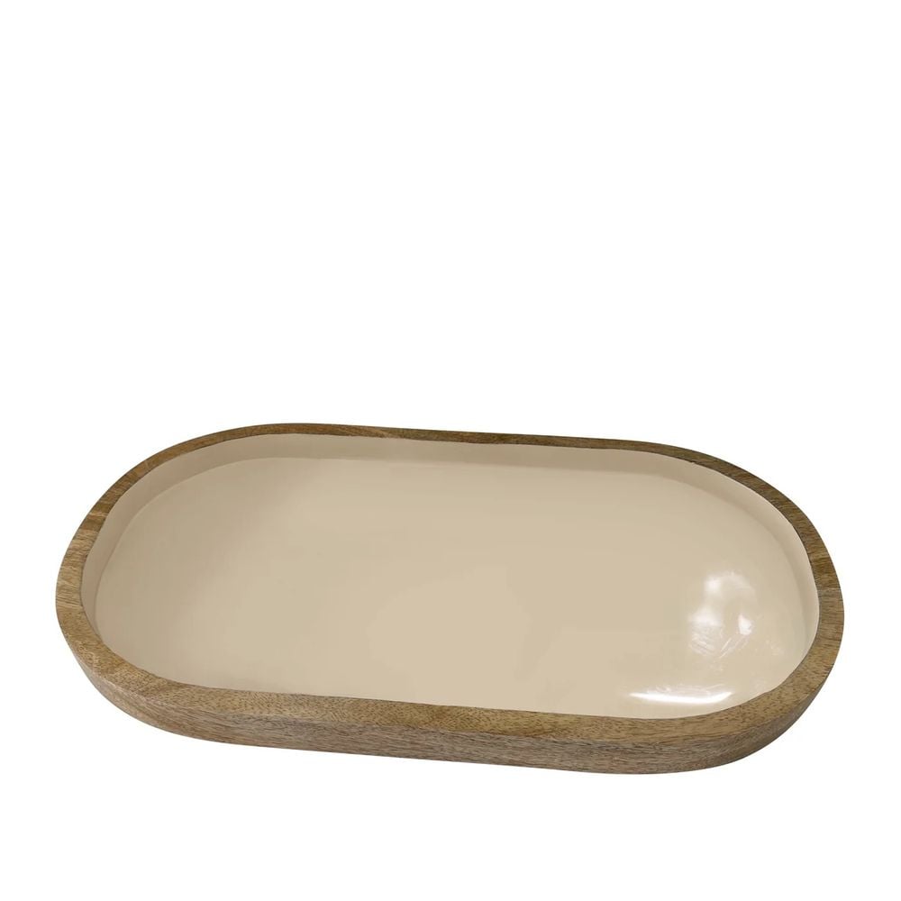 J. Elliot Corinne Oval Serving Tray (Light Taupe) - 35x20x2cm by J. Elliot - ISBN: 9326007038862