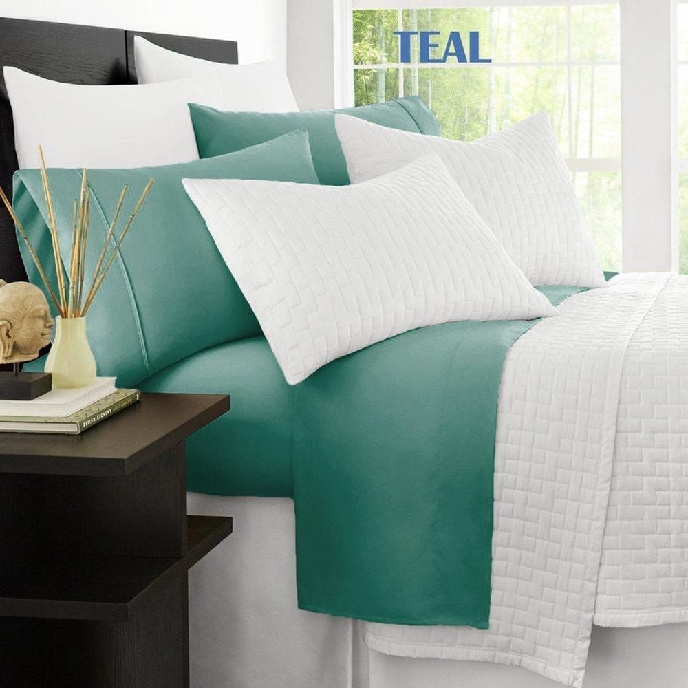 Ramesses Original 2000TC Antibectiral Bamboo Sheet Set (Teal