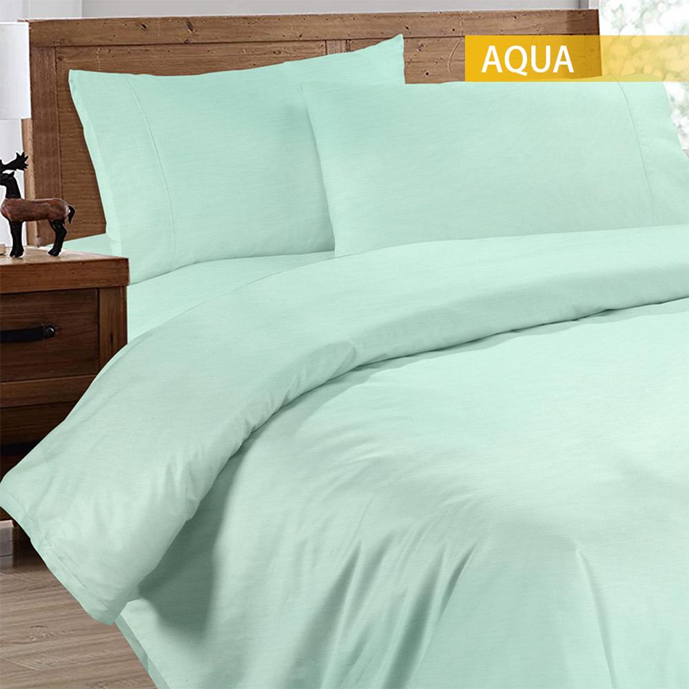 Ramesses 2000TC Cooling Bamboo Quilt Cover Set (Aqua) Double Buy