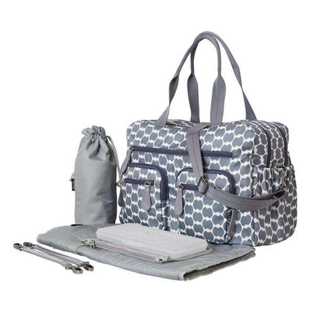 OiOi Carry All Nappy Bag (Smokey Blue Eclipse Dot) | Buy online at The Nile