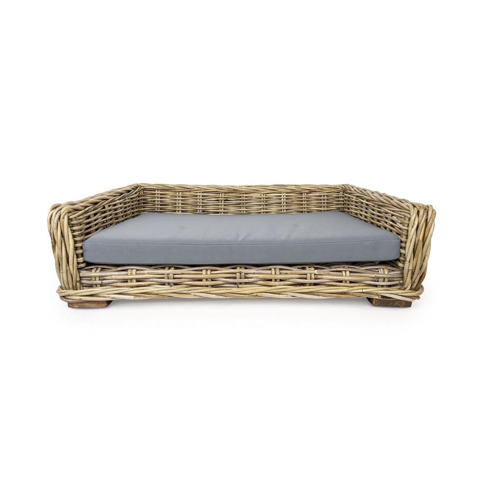 Barkley & Bella Pet Bed Wicker Pebble - Large | Buy online at The Nile