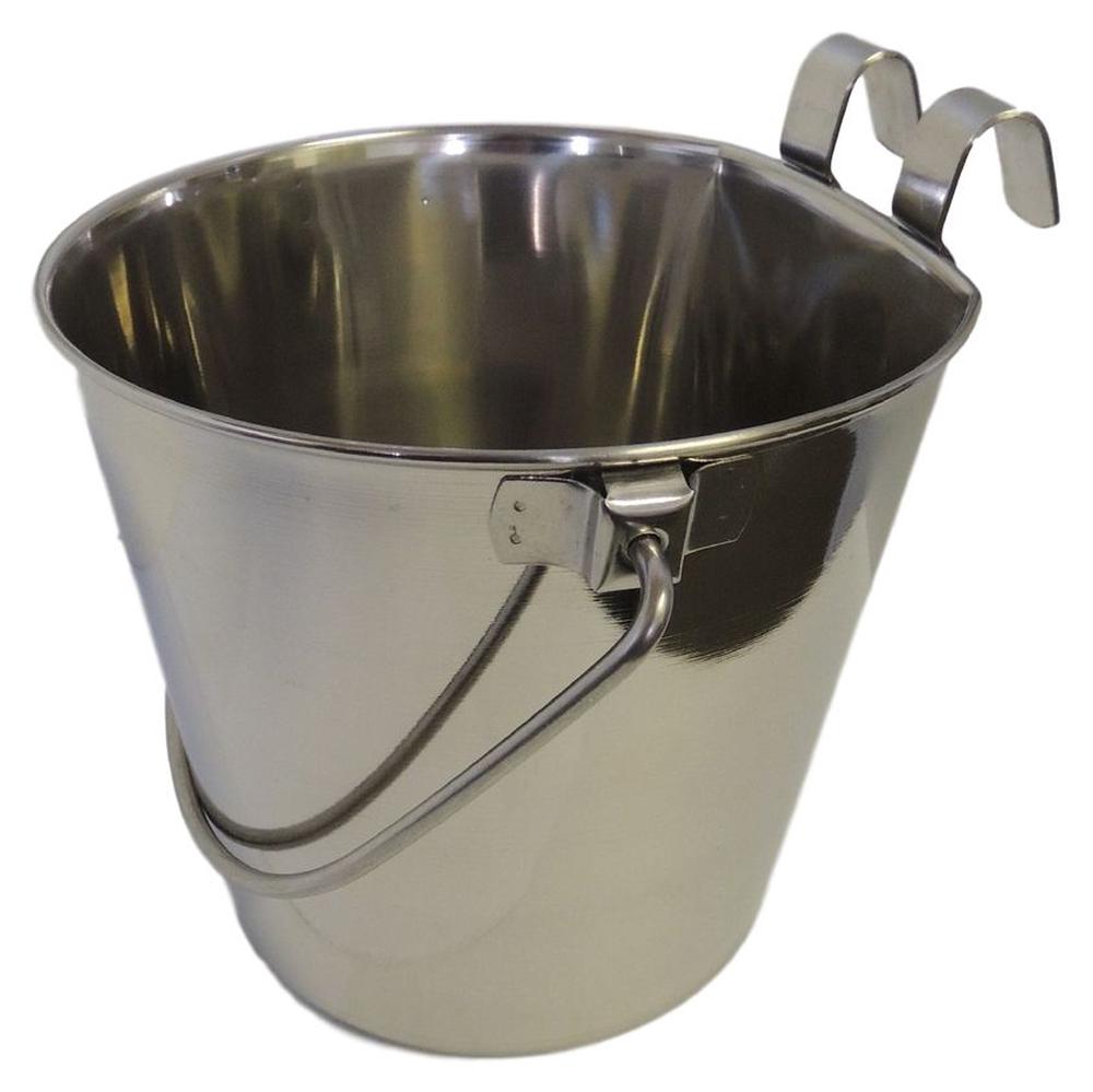Superior Pet Goods Flat Sided Bucket with Hooks - 946 mL, 9329988004840