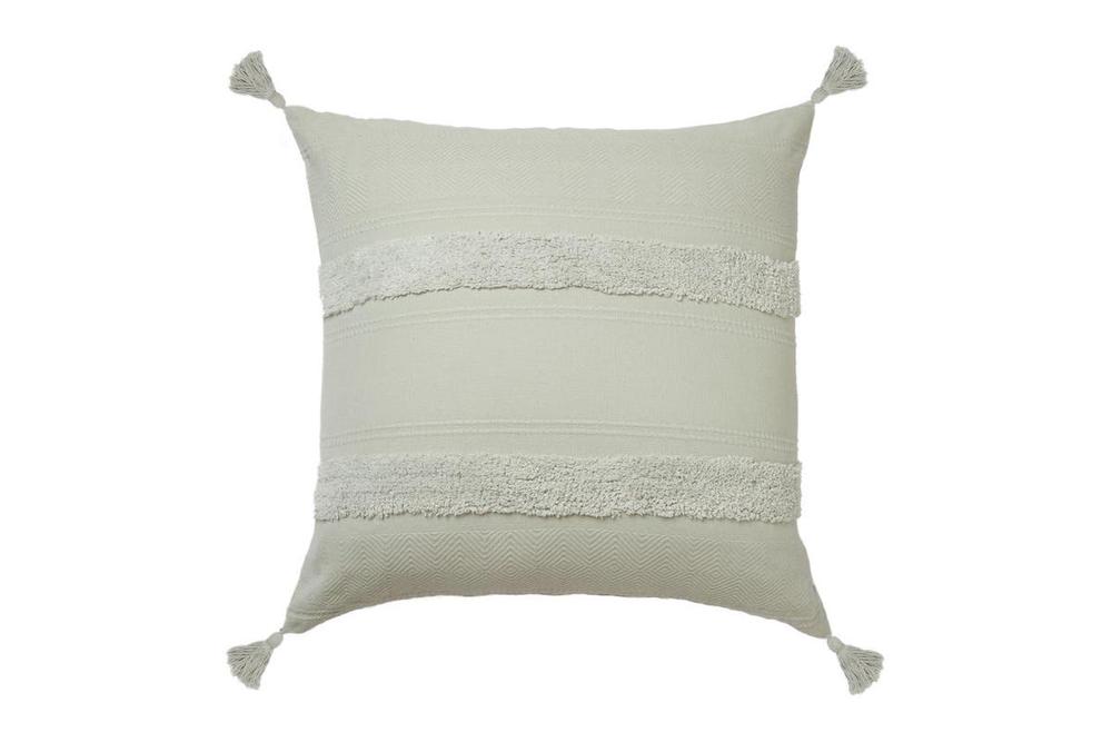 Accessorize Bedroom Collection Indra Tassel Cushion (Grey) - 45 x 45cm, 9330275087118