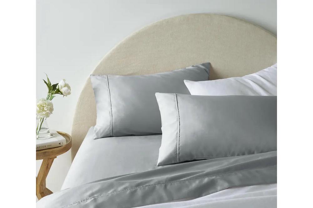 Accessorize Bedroom Collection 1900TC Cotton Rich Sheet Set (Grey) - Queen, 9330275087149