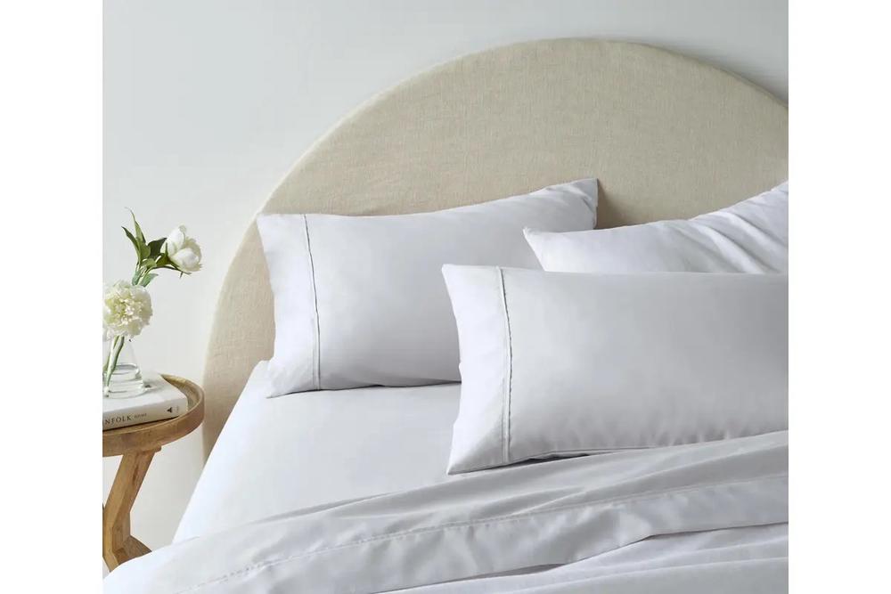 Accessorize Bedroom Collection 1900TC Cotton Rich Sheet Set (White) - King, 9330275087217