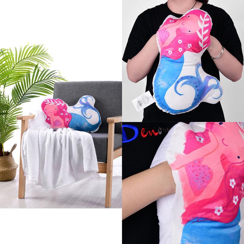 Novelty Cushion/Throw (Mermaid) - 40x34cm, 9330275091139