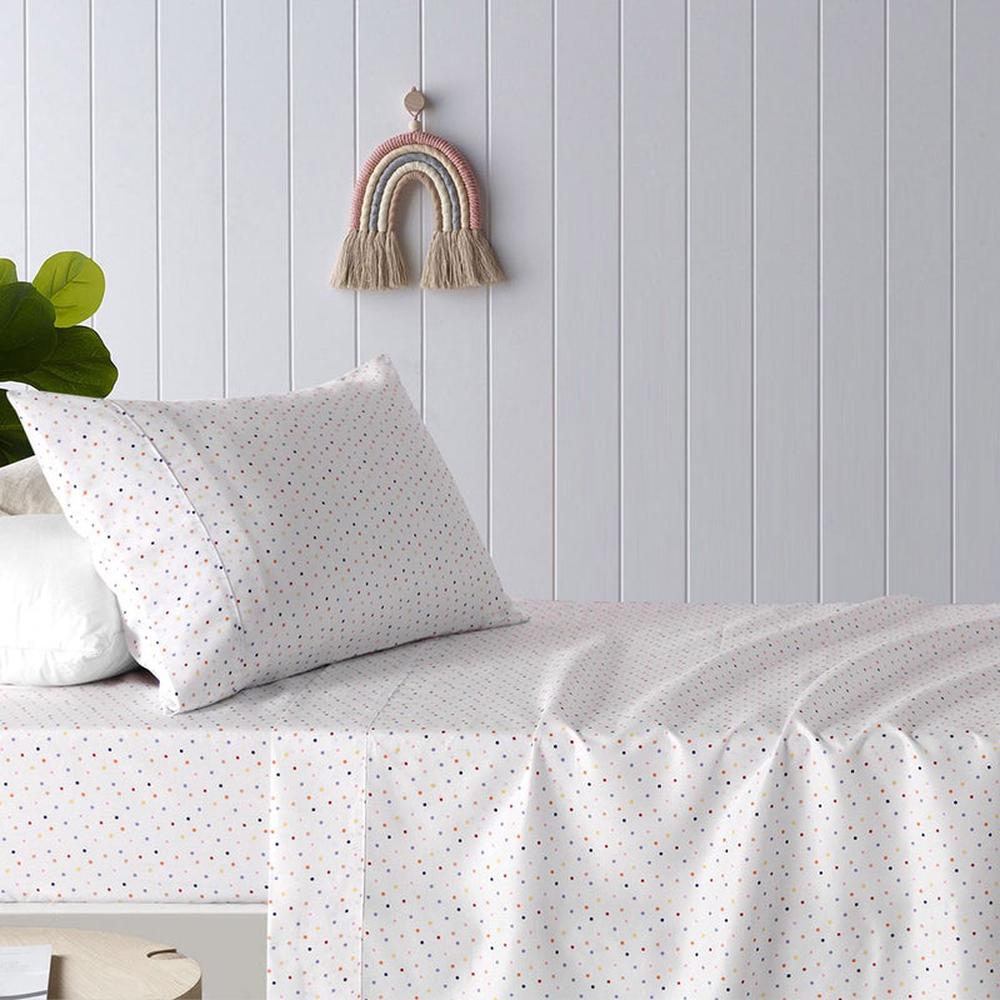 Printed Microfibre Sheet Set (Polka), 9330275091214