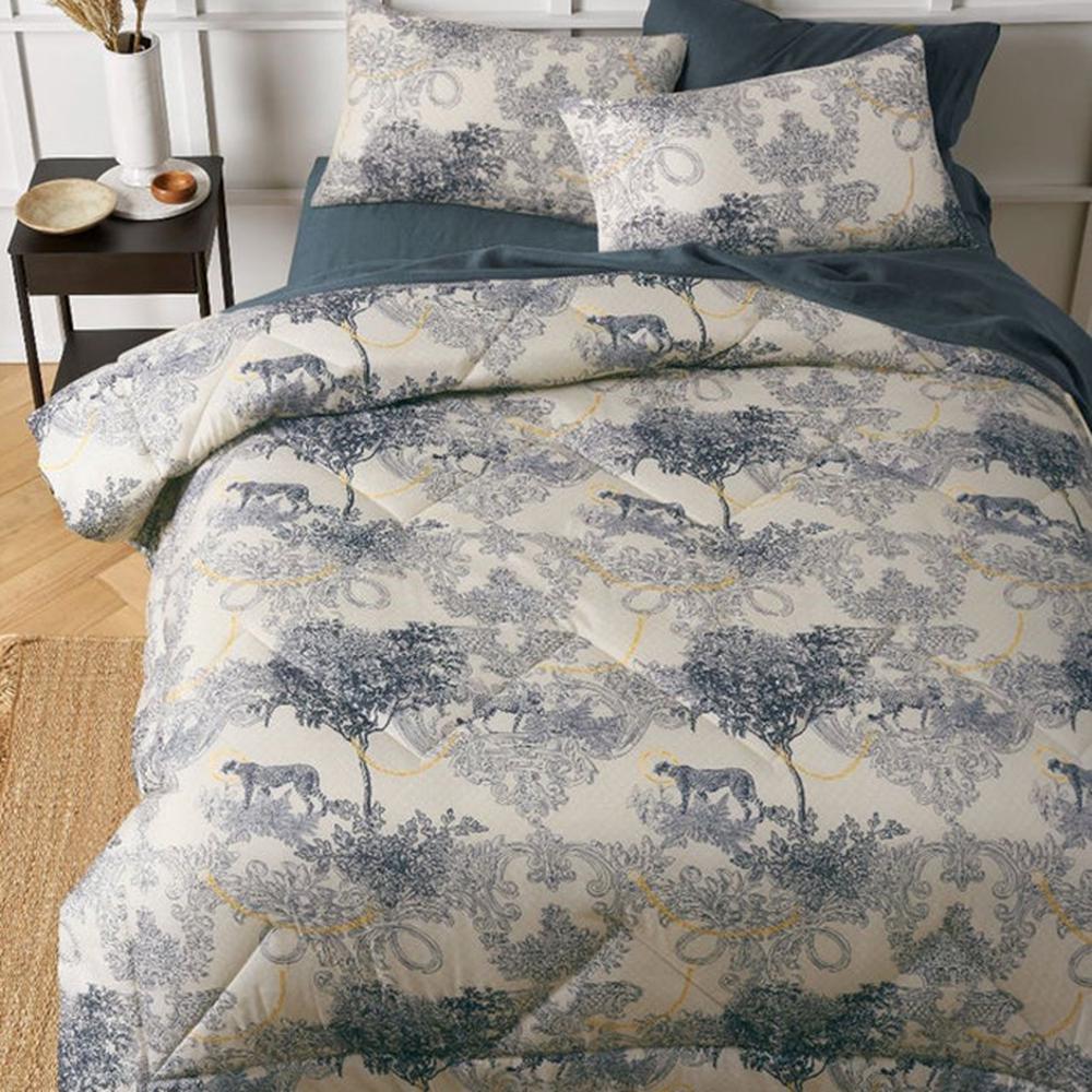 The Big Sleep Microfibre Printed Comforter Set, 3pc (Matteo) - Queen, 9330275096127