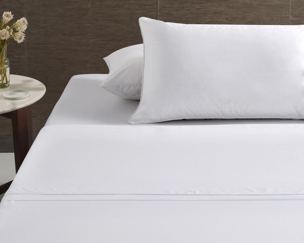 Accessorize Bedroom Collection Hotel Deluxe Cotton Piped Sheet Set (White) Queen Buy online