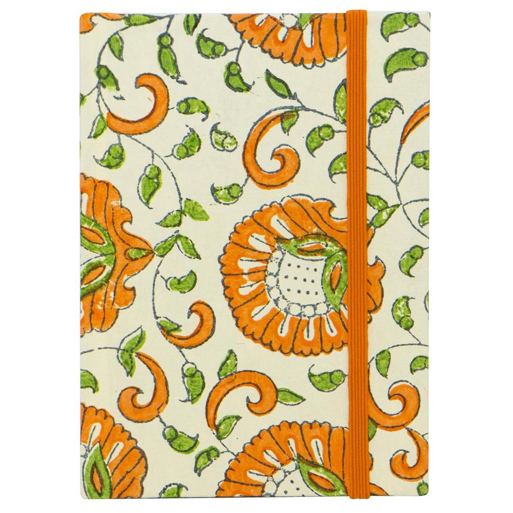 Lantern Studios Journal Indian (Orange Flower) - A6, 9330492026358