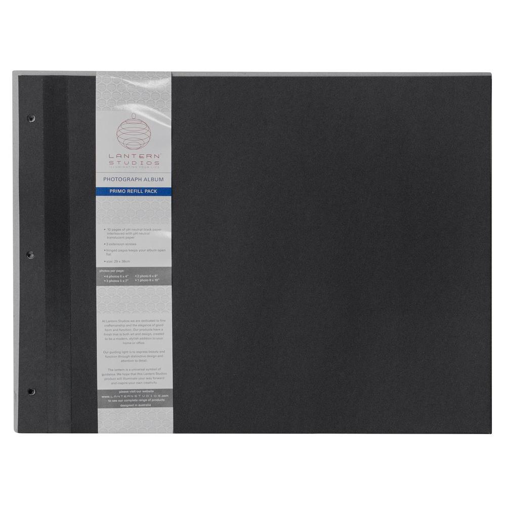 Lantern Studios Primo Refill Photo Album, 10 Pack (Black), 9330492032069