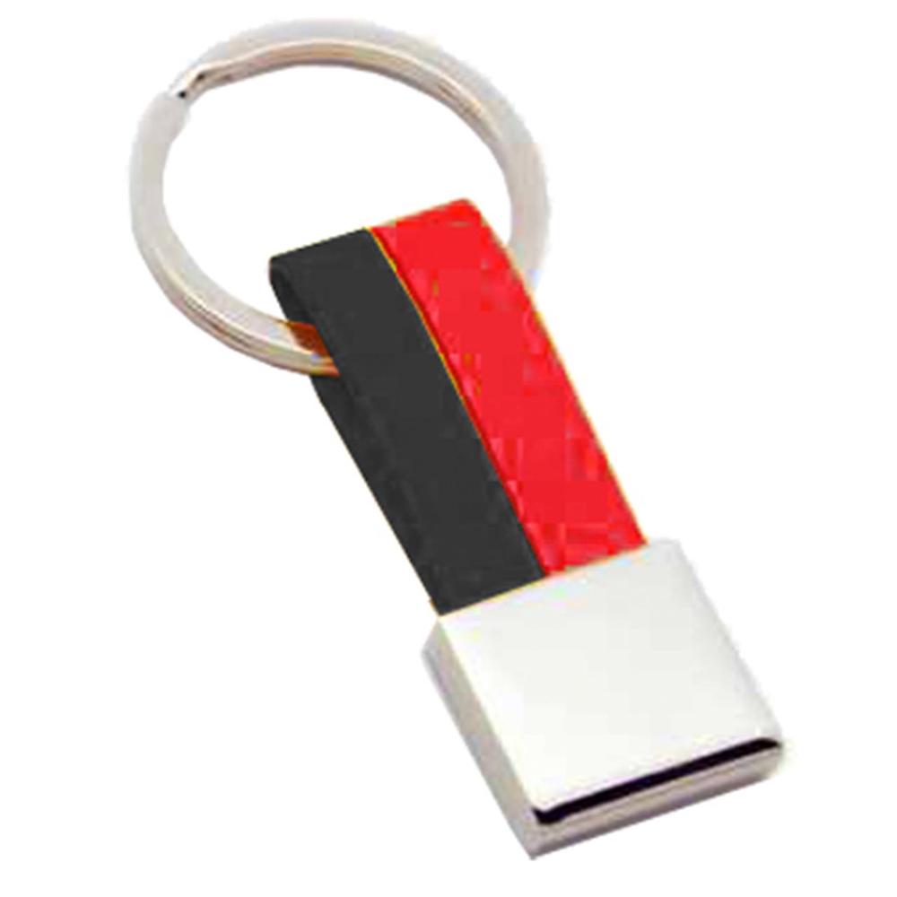 Lifefx Two Tone Square Plate Keyring, 9330492035589