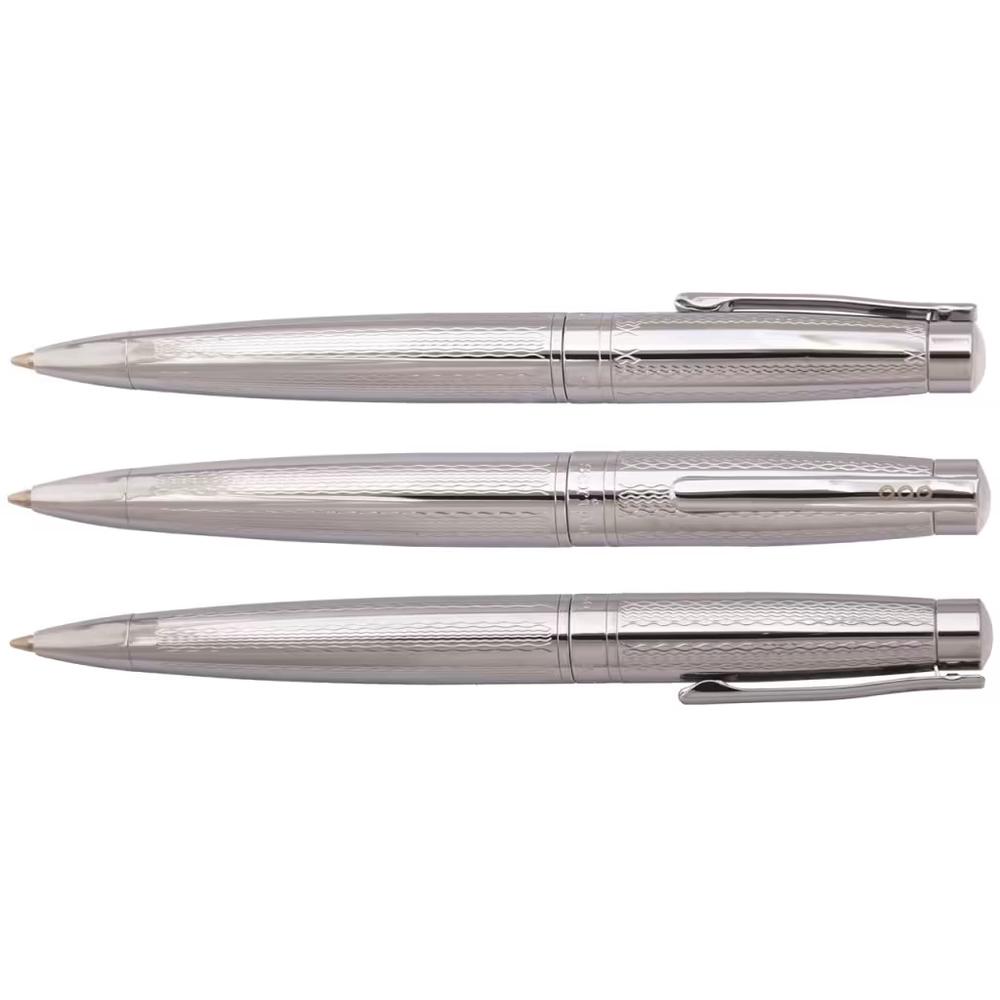 Tribute Chrome Etched Ballpoint Pen, 9330492038863