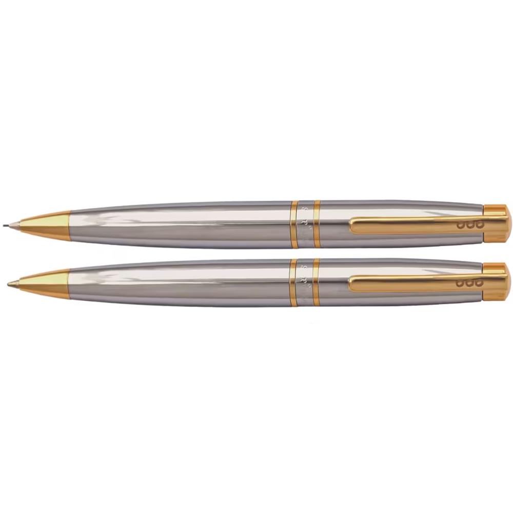 Tribute Chrome/Gold Ballpoint Pen+Mechnical Pen, 9330492038900