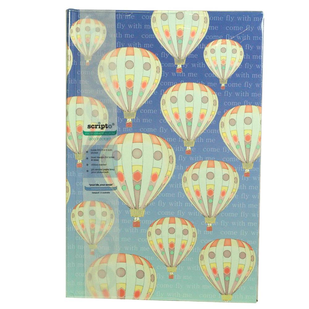 Scripto Photo Album, 300 Pocket (Balloon), 9330492039099