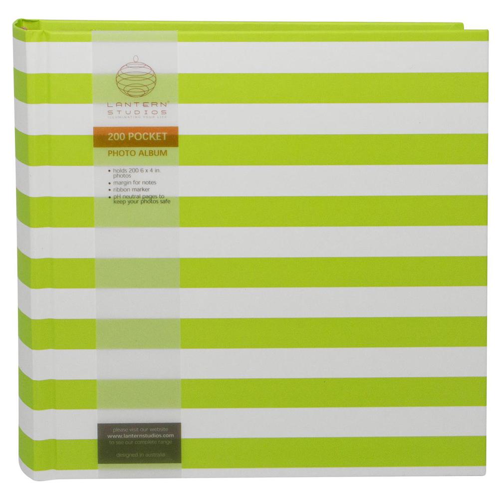 Lantern Studios Animal Playdate Photo Album, 200 Pocket (Mint), 9330492041061