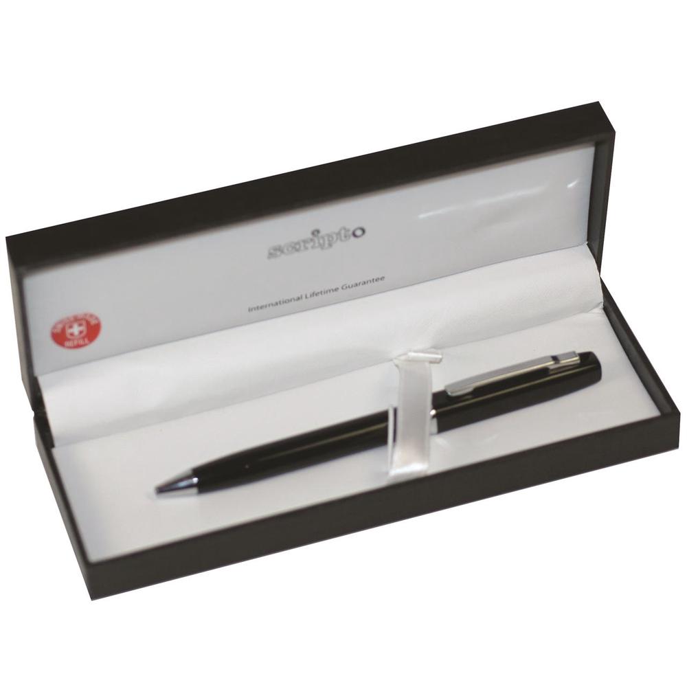 Scripto Boxed Slinky Pen (Black), 9330492042297