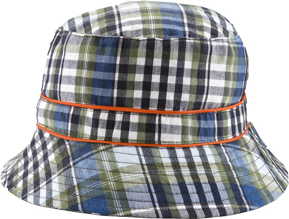 Bucket Sunhat (Navy/Olive Check), 9330696046367