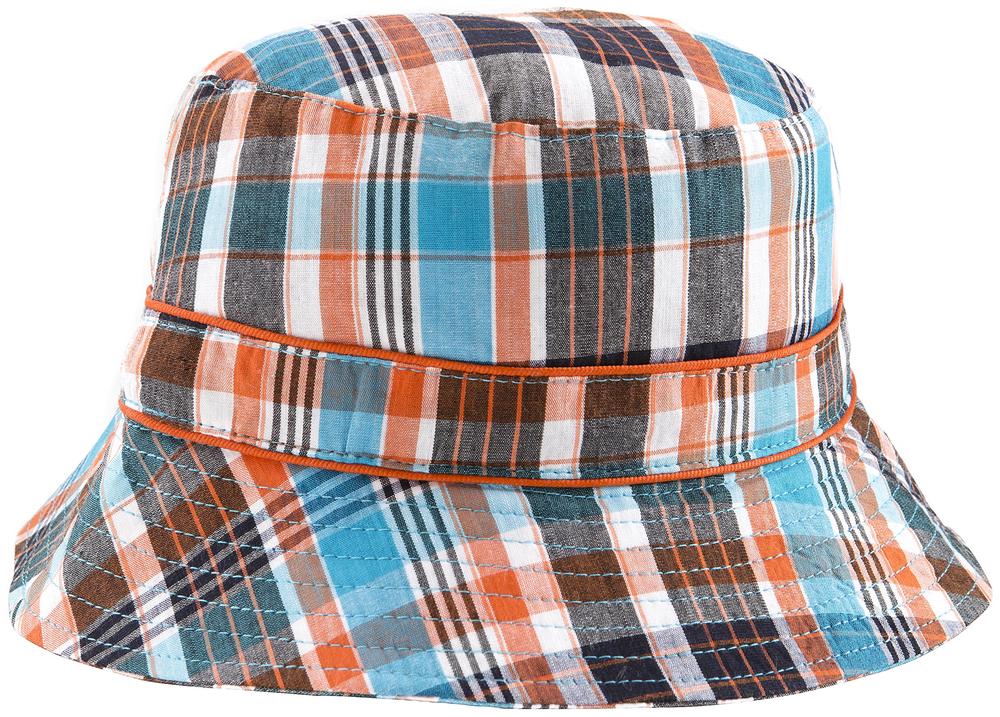 Bucket Sunhat (Blue/Orange Check), 9330696046374