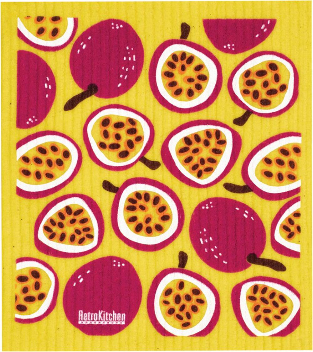 100% Compostable Sponge Cloth (Passionfruits), 9330768001805