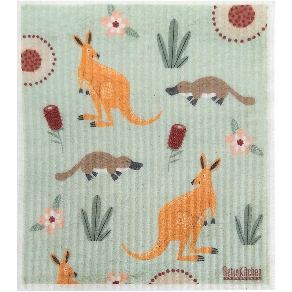 100% Compostable Sponge Cloth (Kangaroos), 9330768002284