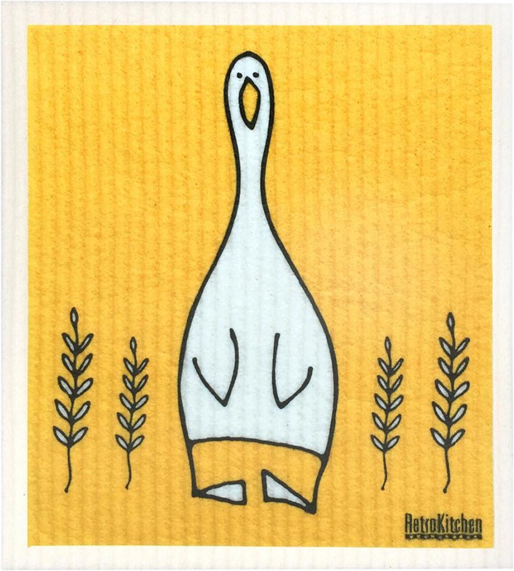 RetroKitchen 100% Biodegradable Dishcloth (Duck), 9330768007241