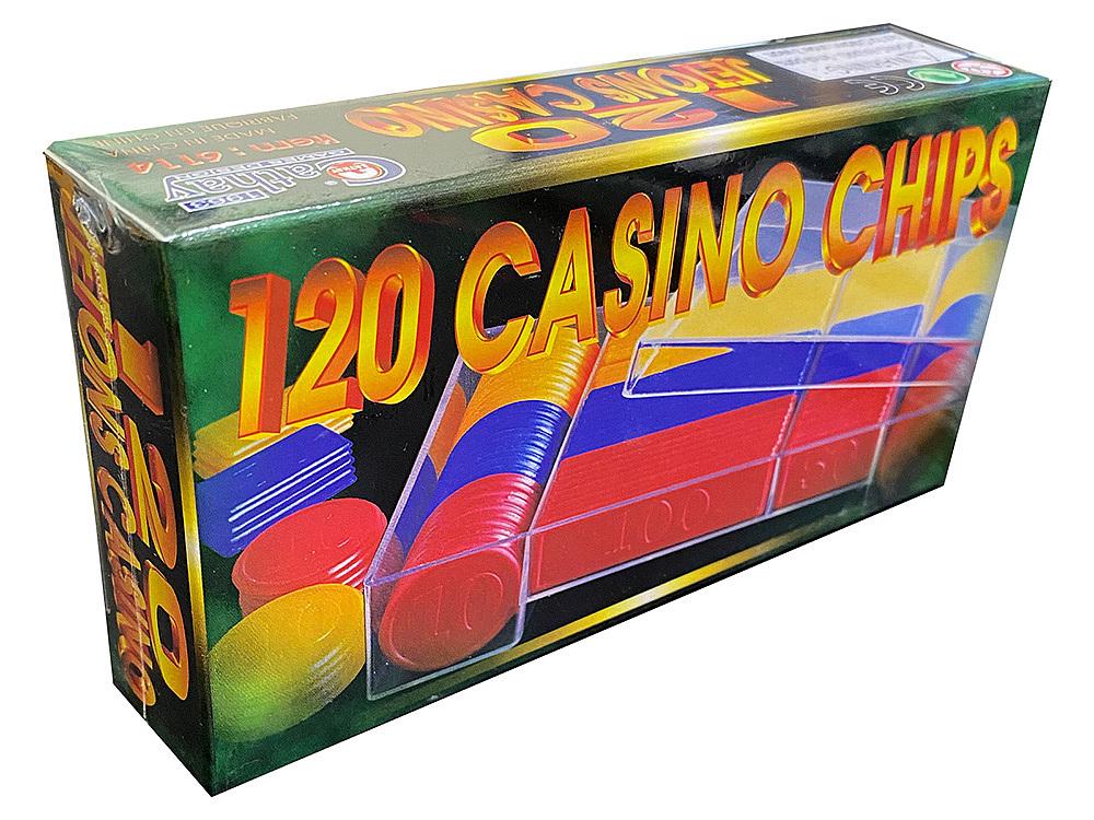 Poker Chips 120Pc Casino Chips, 9331863003237