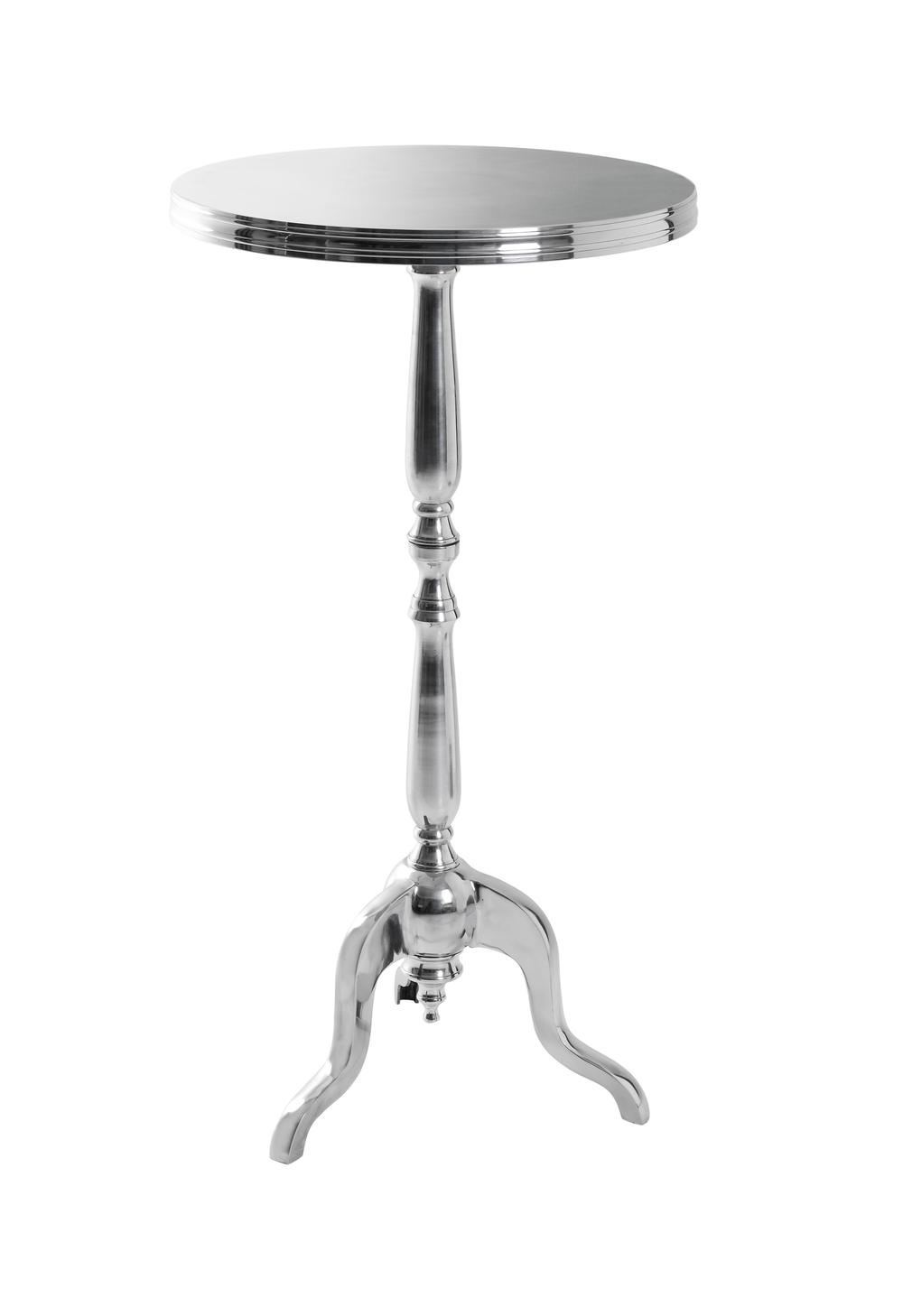 Casa Uno New York Aluminium Bar Table Silver Furniture Vintage Antique