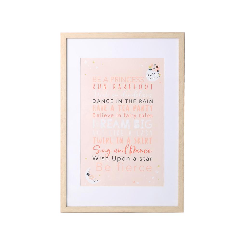 Framed Glass Print (Baby Pink), 9332519126966