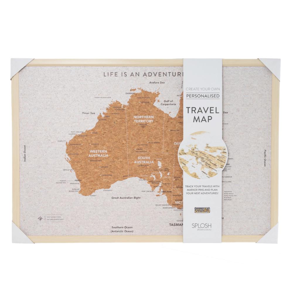 Travel Board Australia Map - Large, 9332519130291