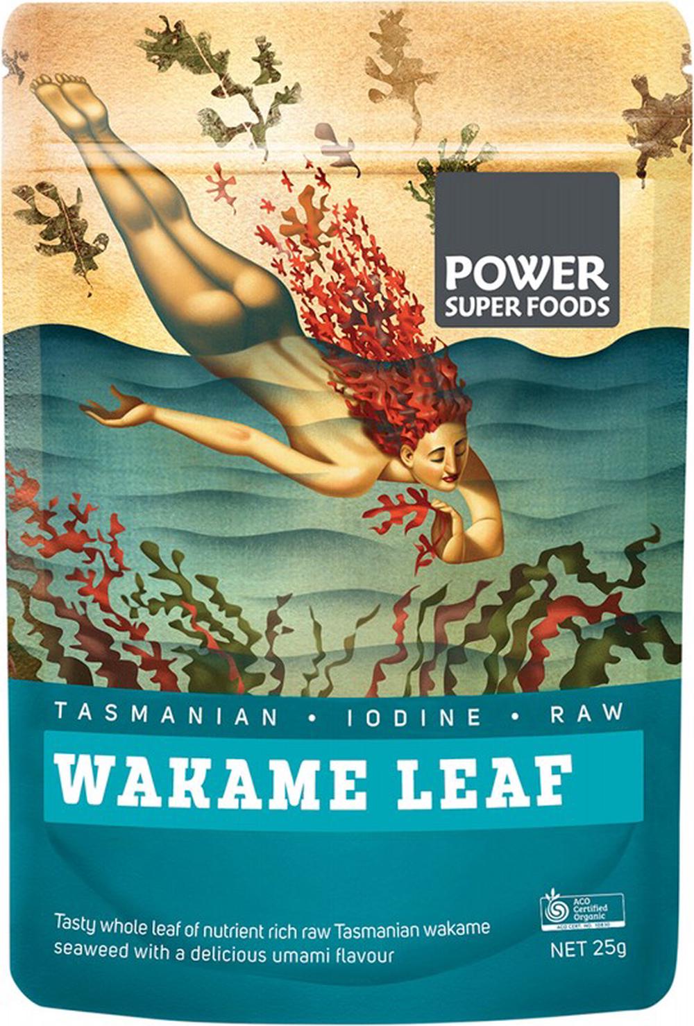 Power Super Foods Wakame Leaf (The Origin Series) - 25g, 9332834003263